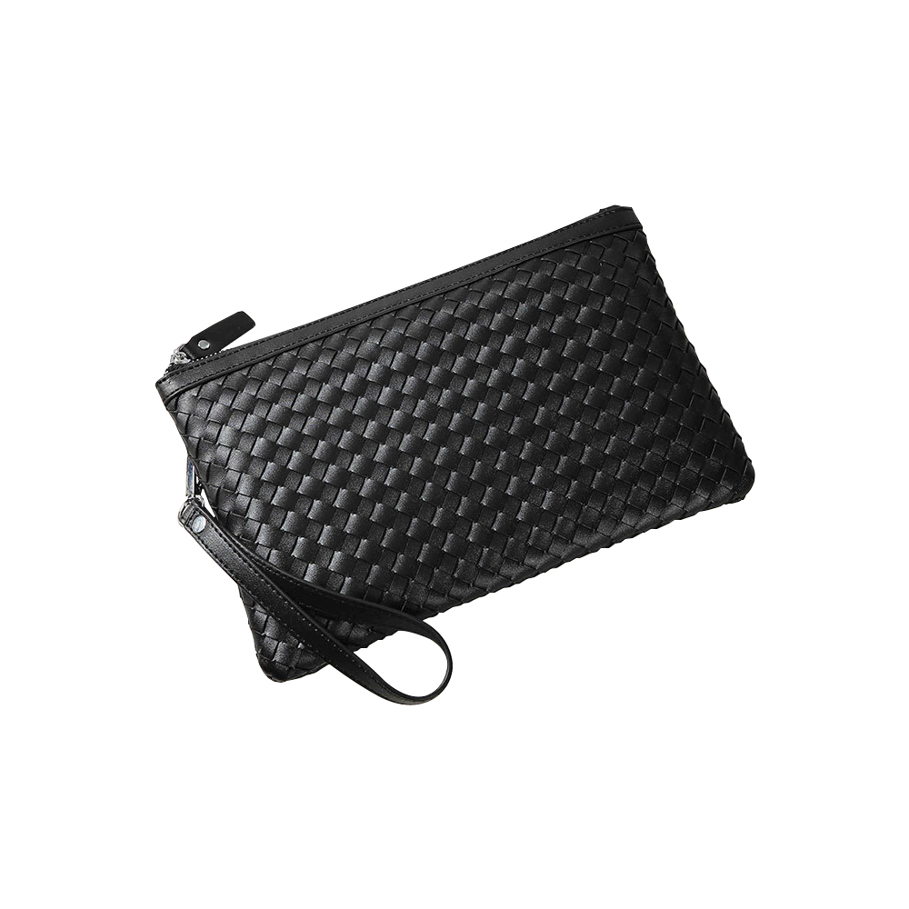 Whatna  2way セカンドバッグ メンズ クラッチ バッグB5 10.5インチのipad収納可 6枚カード収納 カジュアル フォーマル 冠婚葬祭 結婚式 バッグ紳士用 男性用 黑 0