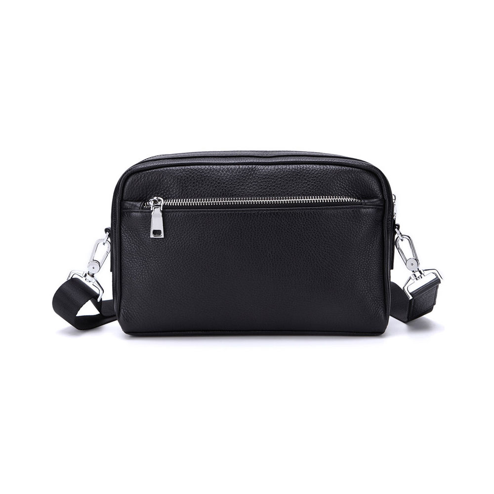 Whatna 2way牛革 セカンド バッグ メンズ バッグ [クラッチ ショルダー 肩掛け 結婚式 バッグ]厚手 本革 レザー 6枚カード収納 手持ちバッグ ビジネス カジュアル フォーマル 冠婚葬祭  バッグ 紳士用 男性用 黒8127 0