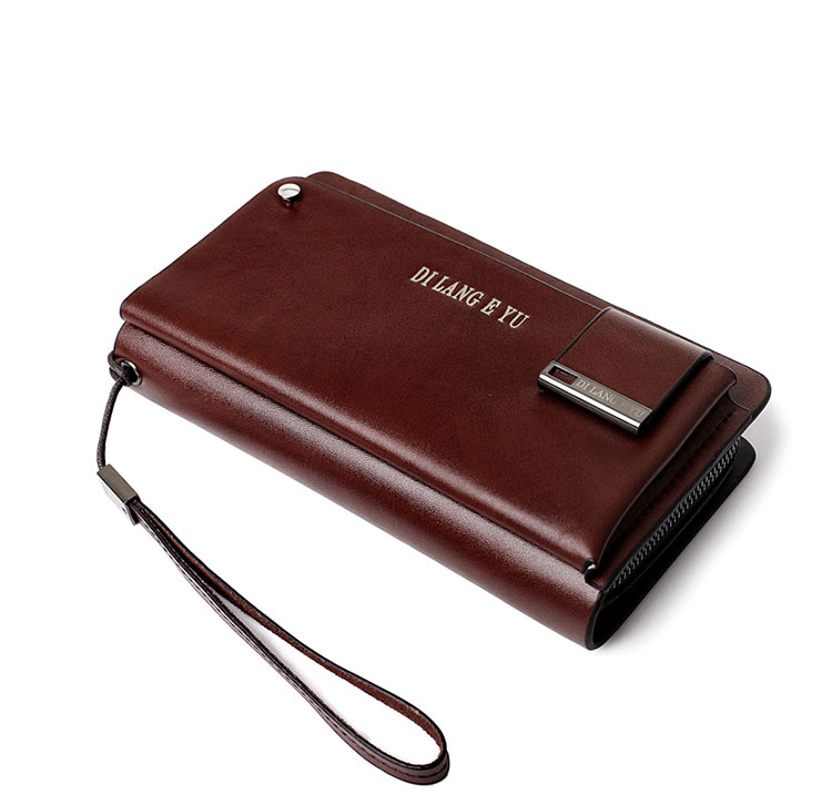 Whatna 2way牛革 ミニセカンドバッグ メンズ バッグ 小銭入れ 18枚カード収納 本 革 厚手 レザー小さめ クラッチバッグ 長財布 手持ちバッグ 男性用 紳士用 結婚式 バッグ 冠婚葬祭 バッグ黒(JN885005) 0