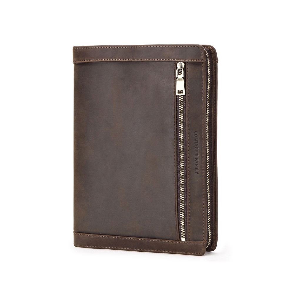 Whatna セカンドバッグ メンズ クラッチ バッグ 厚手 本革 牛革 レザー10.5 ipad タブレットバッグ ファイルバッグ フォーマル 冠婚葬祭 ビジネス 結婚式 バッグ 手持ちバッグ 紳士用 男性用 茶 ブラウンCF2015-10.5 0