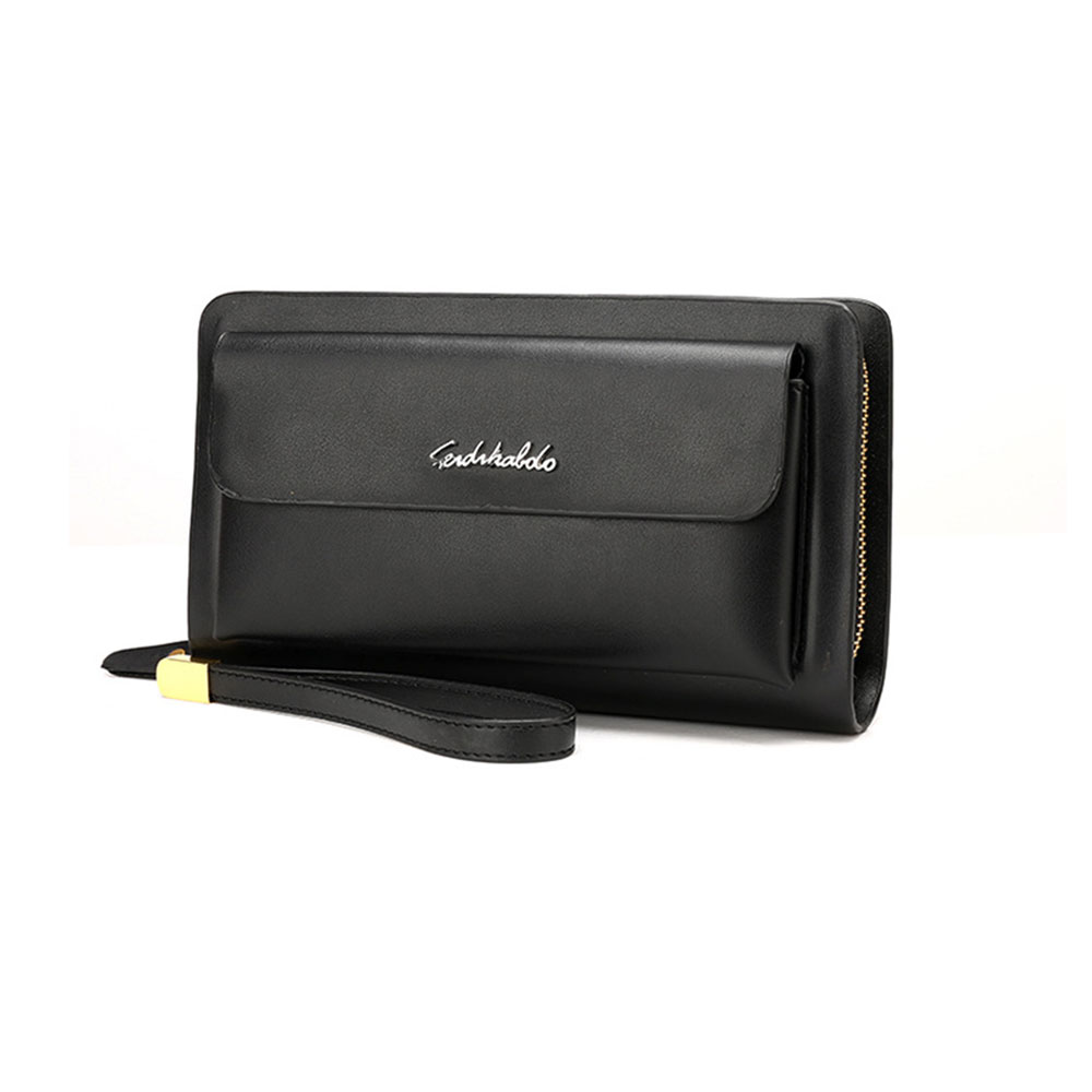 Whatna 2way 牛革 ミニセカンドバッグ メンズ バッグ7枚カード収納 厚手 本革 ダブルファスナー 小さめ クラッチバッグ 長財布 手持ちバッグ 男性用 紳士用 結婚式 冠婚葬祭 バッグ 黒 ブラウンfdk-A182 0