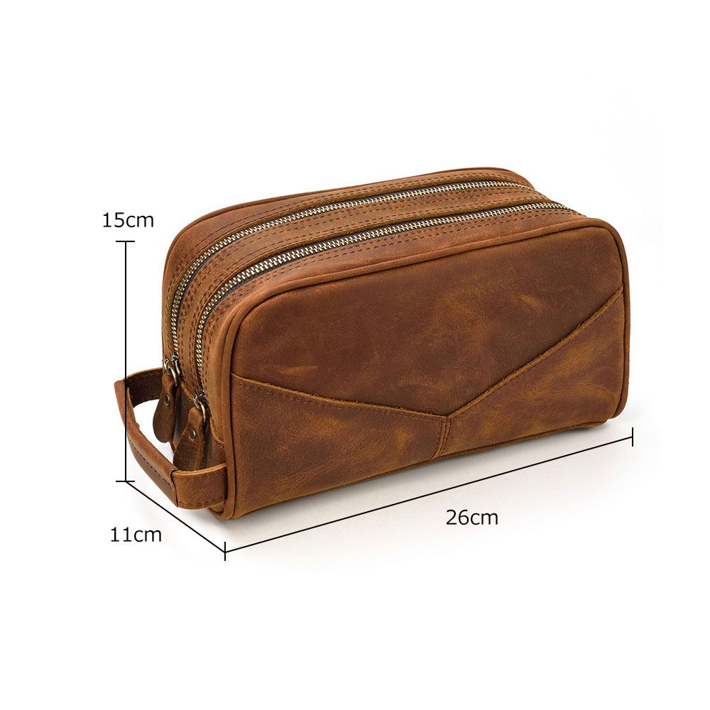 Whatna 2way 牛革 ミニセカンドバッグ メンズ クラッチ バッグ 厚手 本革 レザーカジュアル フォーマル 冠婚葬祭 結婚式 バッグ紳士用 男性用 ブラウンSNQB1008 0