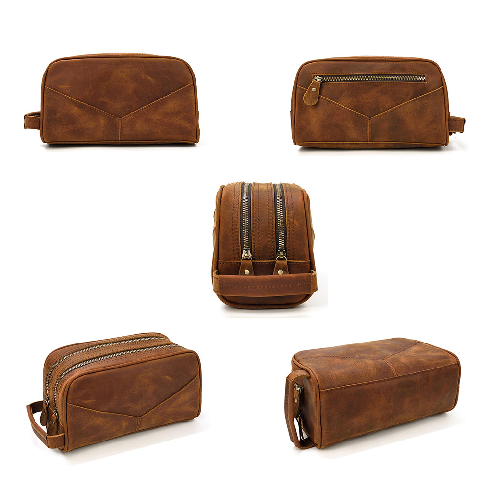 Whatna 2way 牛革 ミニセカンドバッグ メンズ クラッチ バッグ 厚手 本革 レザーカジュアル フォーマル 冠婚葬祭 結婚式 バッグ紳士用 男性用 ブラウンSNQB1008 1