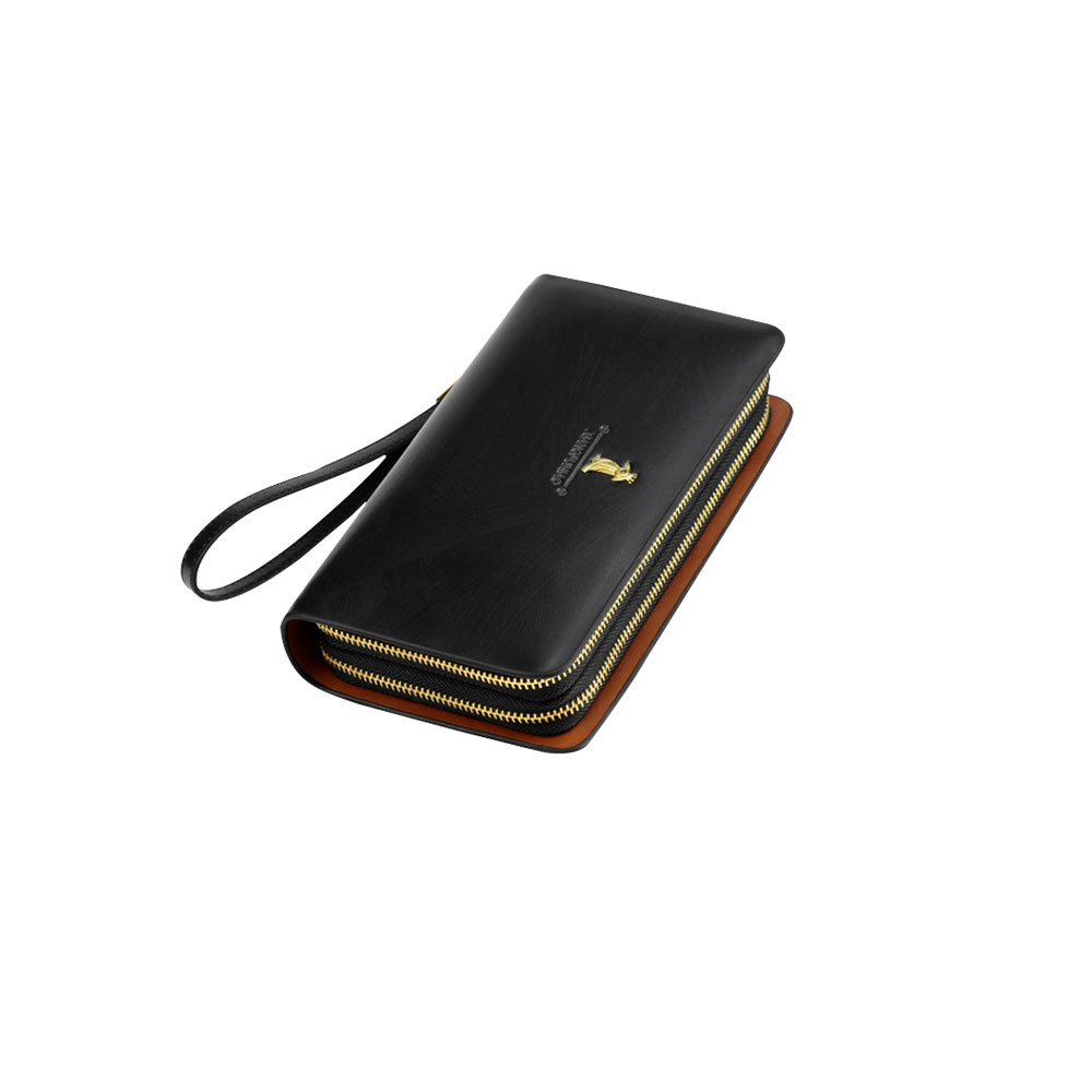 Whatnaミニセカンドバッグ メンズ バッグ 12枚カード収納 小さめ クラッチバッグ 長財布 革 手持ちバッグ メンズ ポーチ 男性用 紳士用 結婚式 冠婚葬祭 黒 ブラウン A20201 0