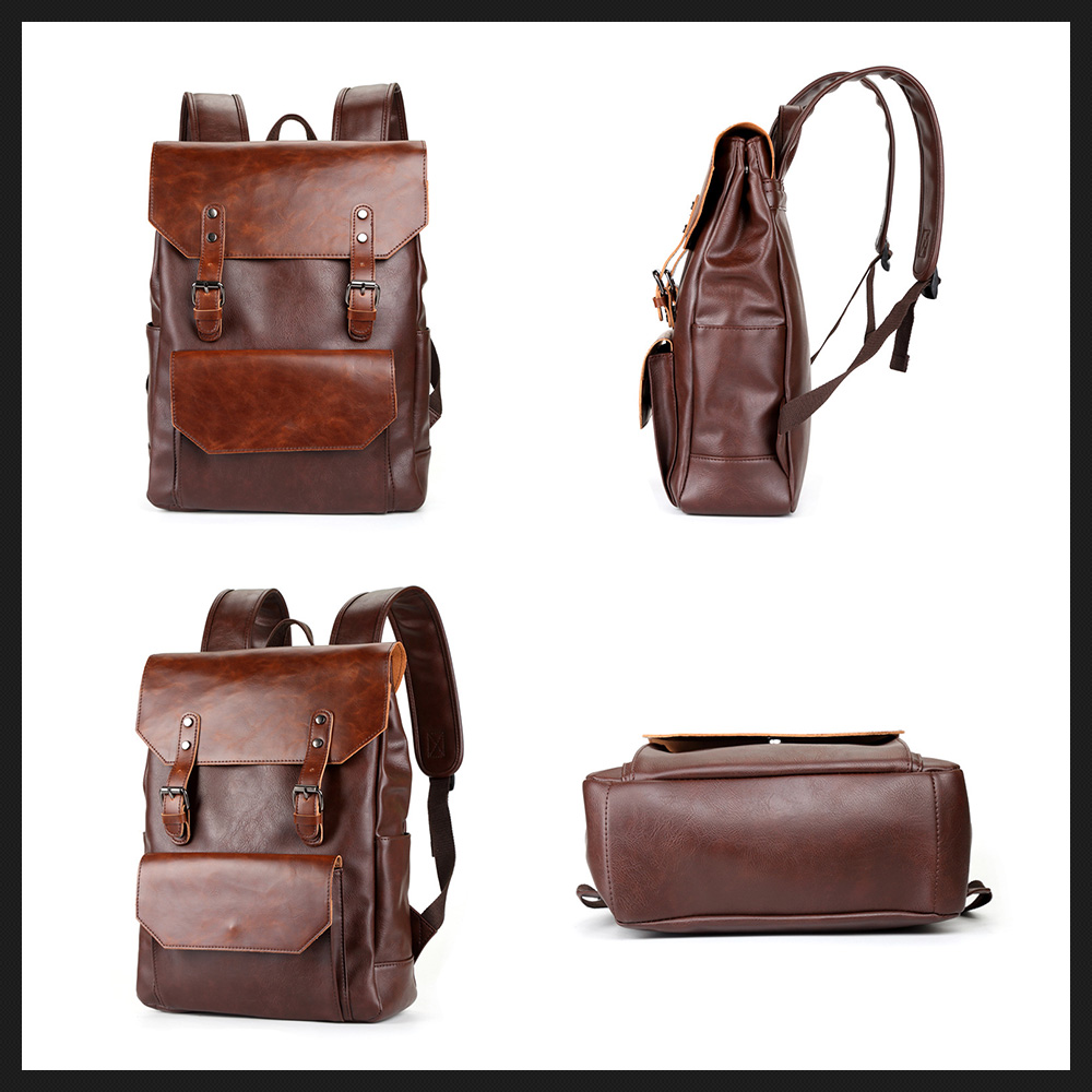 Whatna ビジネスバッグメンズ バッグ 手提げ・リュックの2WAY厚手 レザー A4 15インチ収納可 大容量 盗難防止 旅行 出張用 通勤 通学 就活 面接 バッグ かばん 男性用 ブラウン 茶 黒（9003） 2