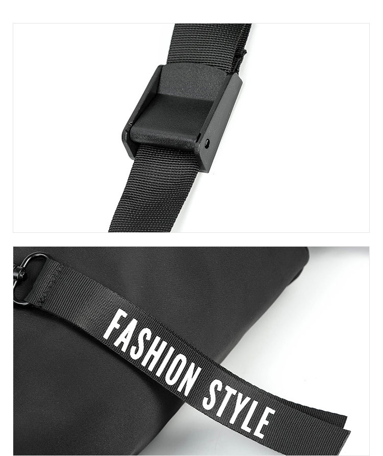 Whatnaミニショルダーバッグメンズ ポシェット横型 ショルダーミニポーチ ナイロン 防水 軽量 小型 小さめメッセンジャーバッグ斜め掛け ビジネス 通学 通勤鞄 自転車 かばん男性用 黒 (0006) 6