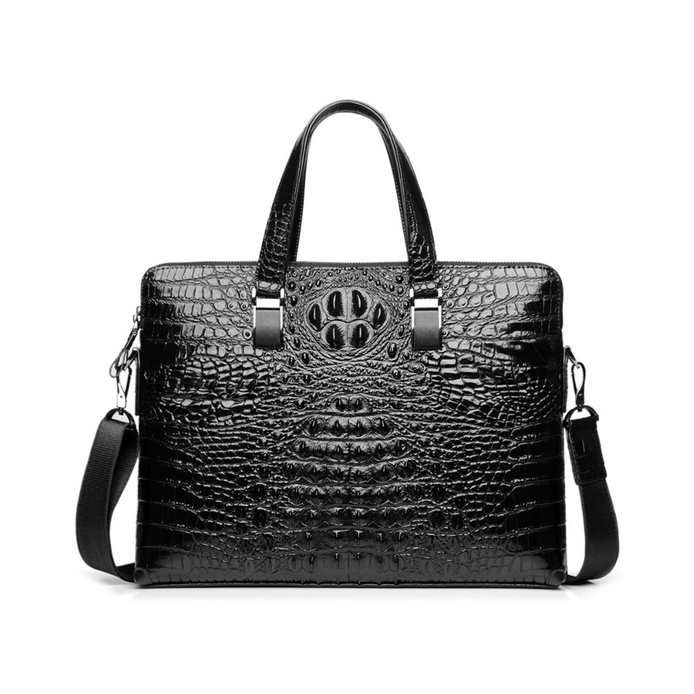 Whatna ビジネス バッグ メンズ 2way ショルダー 手提げ大容量 ブリーフケース A4 14インチPC黒 0