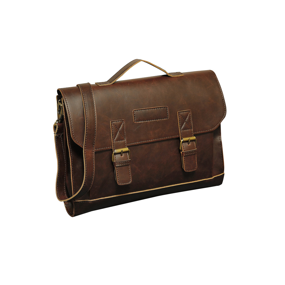 Whatna ビジネス バッグ メンズ 2way ショルダー 手提げ大容量 ブリーフケース A4 14インチPC対応黒 ブラウン(8102) 1