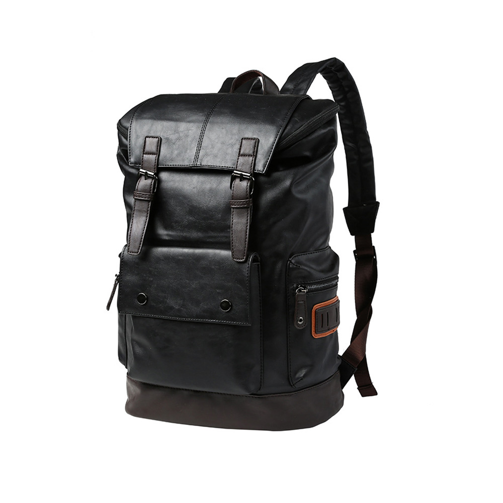 Whatna ビジネスバッグメンズ バッグ 手提げ・リュックの2WAY厚手 レザー A4 15インチ収納可 大容量 盗難防止 旅行 出張用 通勤 通学 就活 面接 バッグ かばん 男性用 黒（9805） 0