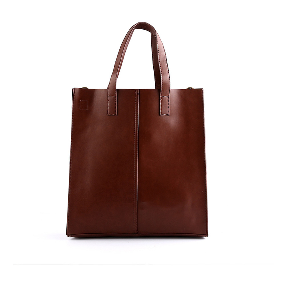 Whatna ビジネス バッグ メンズ 2way ショルダー 手提げ大容量 ブリーフケース A4 14インチPC ブラウン(2168) 1