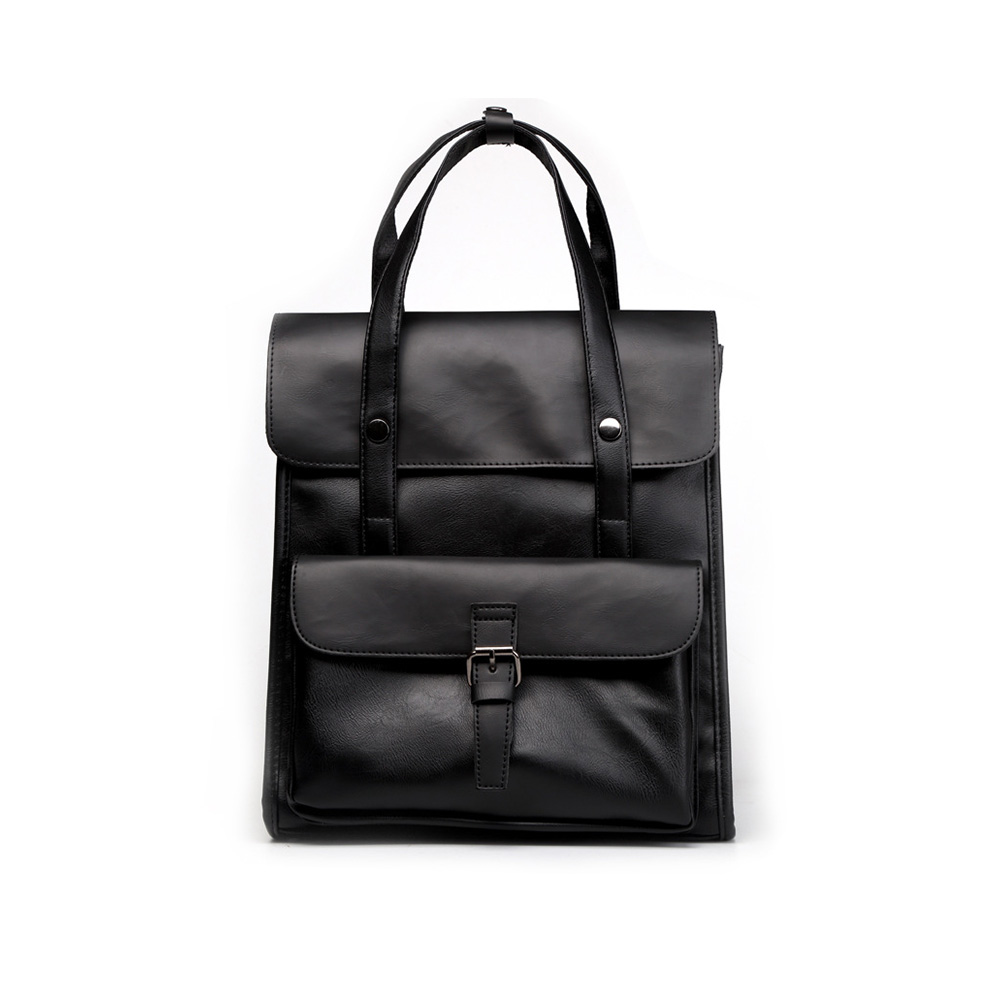 Whatna ビジネスバッグメンズ バッグ 手提げ・リュックの2WAY厚手 レザー A4 15インチ収納可 大容量 盗難防止 旅行 出張用 通勤 通学 就活 面接 バッグ かばん 男性用 ブラウン 茶 黒(6526) 0