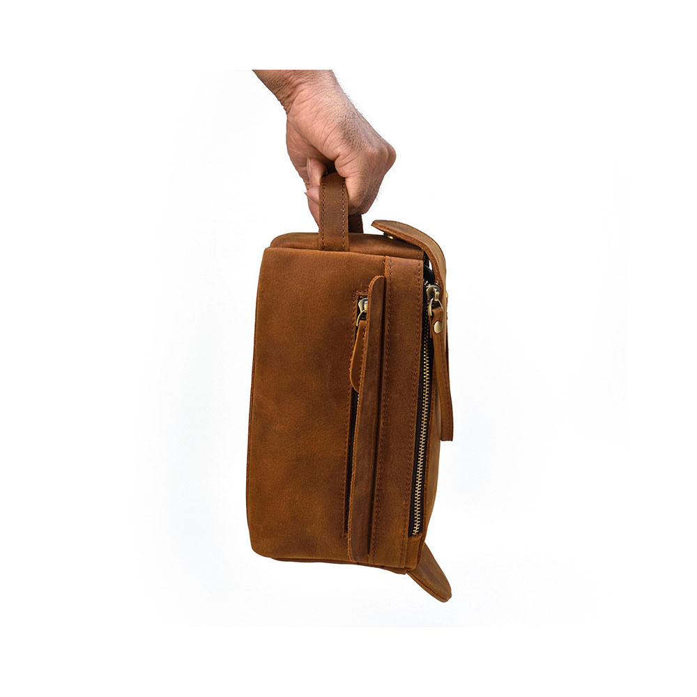 Whatna 2way 牛革 ミニセカンドバッグ メンズ クラッチ バッグ 厚手 本革 レザーカジュアル フォーマル 冠婚葬祭 結婚式 バッグ紳士用 男性用ブラウンSNQB1009 6