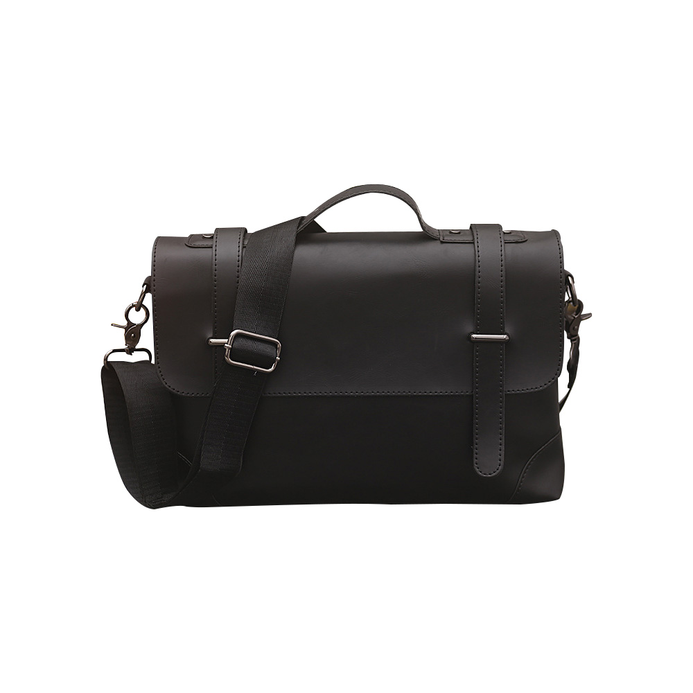 Whatna ビジネス バッグ メンズ 2way ショルダー 手提げ大容量 ブリーフケース A4 14インチPC ブラウン（8108） 0