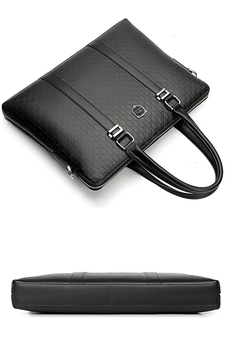 Whatna革 ショルダーバッグ メンズ ビジネスバッグ2way 斜め掛け 手提げ バッグA4 15.5インチpc 収納可 本 革 厚手 レザー 横型 ブリーフケース フォーマルバッグ 肩掛けバッグ プレゼント男性 绅士用 黒 ブラウン（1905） 3