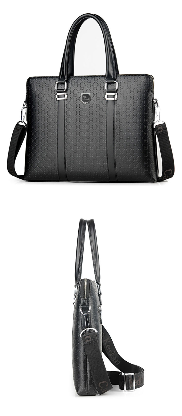 Whatna革 ショルダーバッグ メンズ ビジネスバッグ2way 斜め掛け 手提げ バッグA4 15.5インチpc 収納可 本 革 厚手 レザー 横型 ブリーフケース フォーマルバッグ 肩掛けバッグ プレゼント男性 绅士用 黒 ブラウン（1905） 1