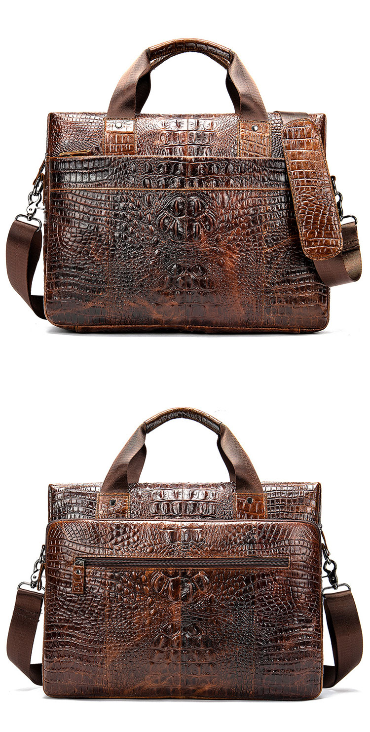 Whatna天然 牛革 ショルダーバッグ メンズ ビジネスバッグ 旅行バッグ2way 斜め掛け 手提げ バッグA4 15インチpc 収納可 本 革 厚手 レザー 横型 ブリーフケース フォーマルバッグ 肩掛けバッグ プレゼント男性 绅士用（5555） 1