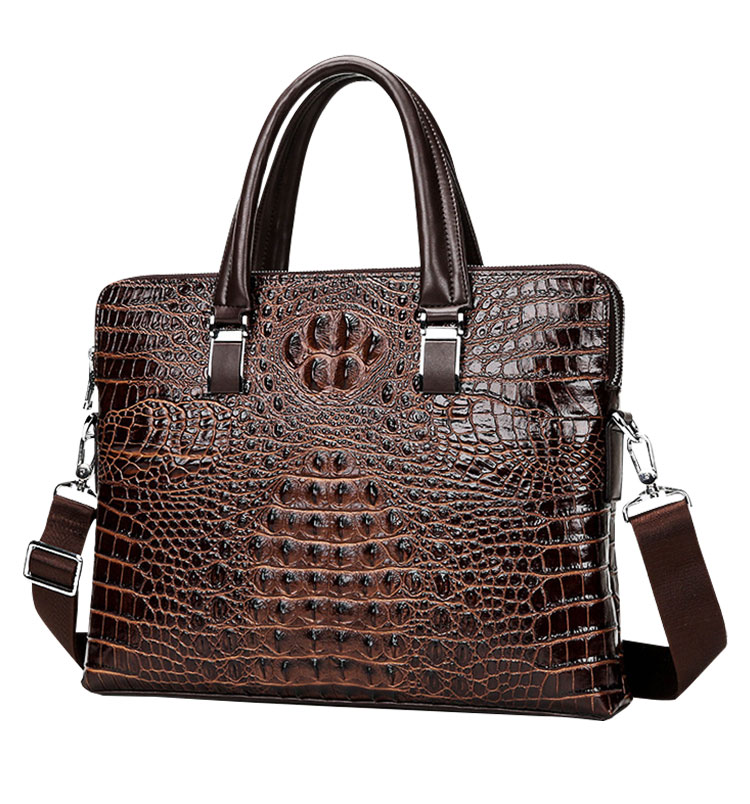 Whatna天然 牛革 ショルダーバッグ メンズ ビジネスバッグ 旅行バッグ2way 斜め掛け 手提げ バッグA4 15インチpc 収納可 本 革 厚手 レザー 横型 ブリーフケース フォーマルバッグ 肩掛けバッグ プレゼント男性 绅士用（89046-3） 1