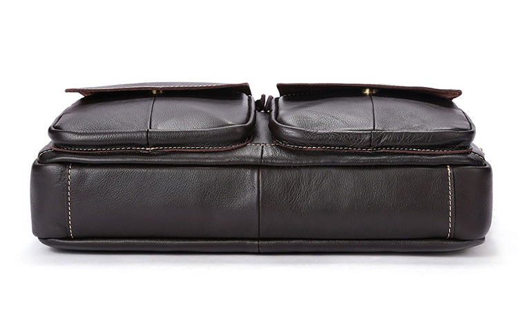 Whatna天然 牛革 ショルダーバッグ メンズ ビジネスバッグ 旅行バッグ2way 斜め掛け 手提げ バッグA4 15インチpc 収納可 本 革 厚手 レザー 横型 ブリーフケース フォーマルバッグ 肩掛けバッグ プレゼント男性 绅士用(8002) 6