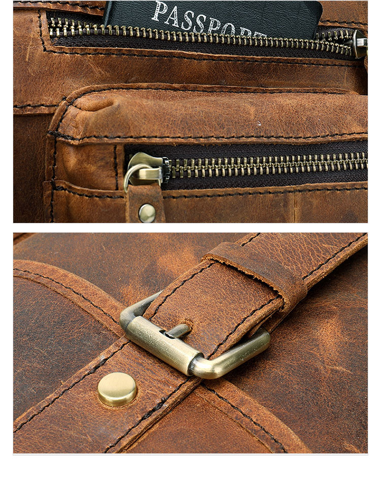 YJBB天然 牛革 ショルダーバッグ メンズ ビジネスバッグ 旅行バッグ2way 斜め掛け 手提げ バッグA4 15インチpc 収納可 本 革 厚手 レザー 横型 ブリーフケース フォーマルバッグ 肩掛けバッグ プレゼント男性 绅士用（8537） 7