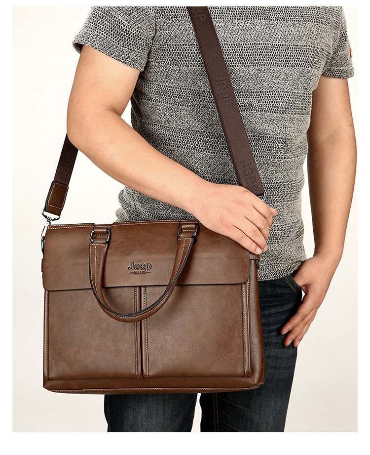 Whatna革 ショルダーバッグ メンズ ビジネスバッグ 旅行バッグ2way 斜め掛け 手提げ バッグA4 横型 ブリーフケース フォーマルバッグ 肩掛けバッグ プレゼント男性 绅士用（023-8006） 15