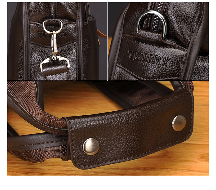 Whatna革 ショルダーバッグ メンズ ビジネスバッグ 旅行バッグ2way 斜め掛け 手提げ バッグA4 15インチpc 収納可 本 革 厚手 レザー 横型 ブリーフケース フォーマルバッグ 肩掛けバッグ プレゼント男性 绅士用（YJBB-1117） 5