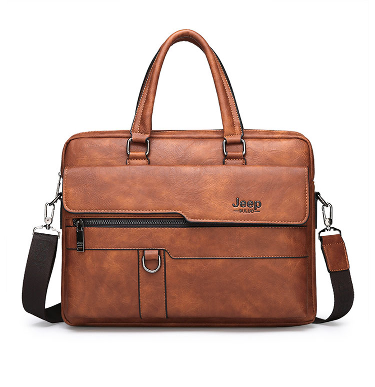 Whatna革 ショルダーバッグ メンズ ビジネスバッグ 旅行バッグ2way 斜め掛け 手提げ バッグA4 横型 ブリーフケース フォーマルバッグ 肩掛けバッグ プレゼント男性 绅士用(8301-3) 1