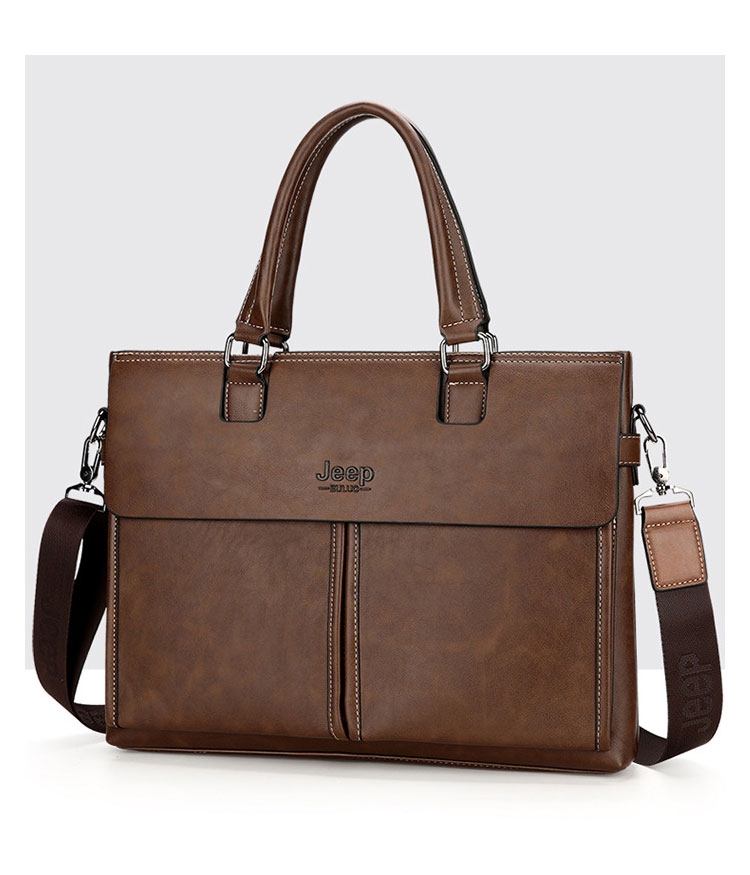 Whatna革 ショルダーバッグ メンズ ビジネスバッグ 旅行バッグ2way 斜め掛け 手提げ バッグA4 横型 ブリーフケース フォーマルバッグ 肩掛けバッグ プレゼント男性 绅士用（023-8006） 4