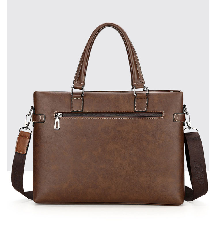 Whatna革 ショルダーバッグ メンズ ビジネスバッグ 旅行バッグ2way 斜め掛け 手提げ バッグA4 横型 ブリーフケース フォーマルバッグ 肩掛けバッグ プレゼント男性 绅士用（023-8006） 6
