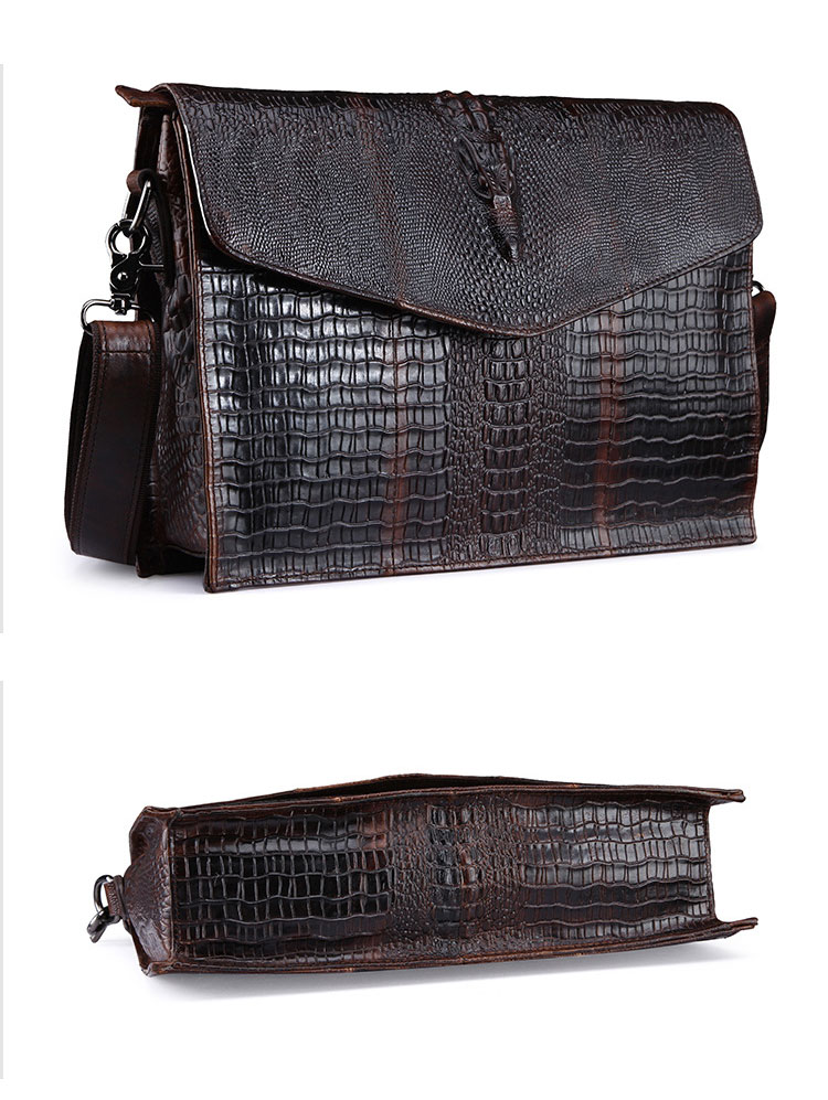 Whatna天然 牛革 ショルダーバッグ メンズ ビジネスバッグ 旅行バッグ 斜め掛け バッグA4 収納可 本 革 厚手 レザー 横型 ブリーフケース フォーマルバッグ 肩掛けバッグ プレゼント男性 绅士用（YJBB-1118） 1