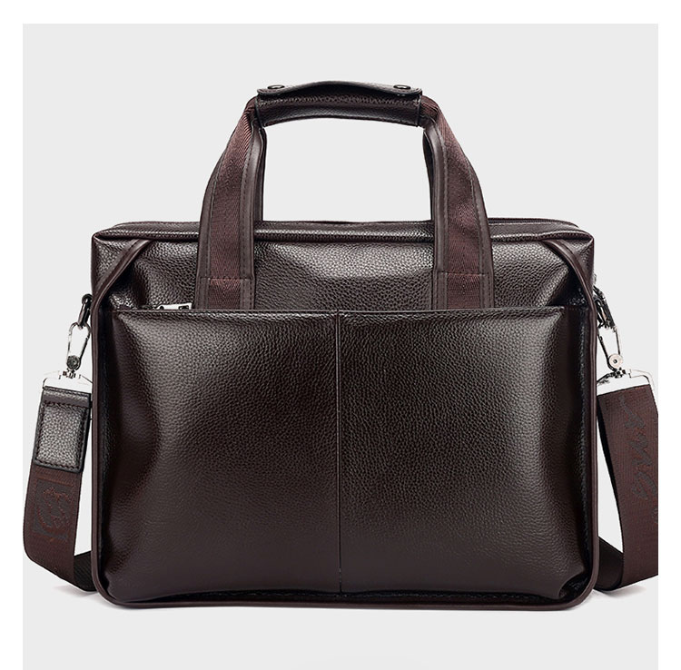 Whatna革 ショルダーバッグ メンズ ビジネスバッグ 旅行バッグ2way 斜め掛け 手提げ バッグA4 横型 ブリーフケース フォーマルバッグ 肩掛けバッグ プレゼント男性 绅士用（005-2） 4