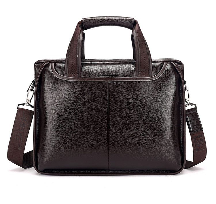 Whatna革 ショルダーバッグ メンズ ビジネスバッグ 旅行バッグ2way 斜め掛け 手提げ バッグA4 横型 ブリーフケース フォーマルバッグ 肩掛けバッグ プレゼント男性 绅士用（005-2） 1
