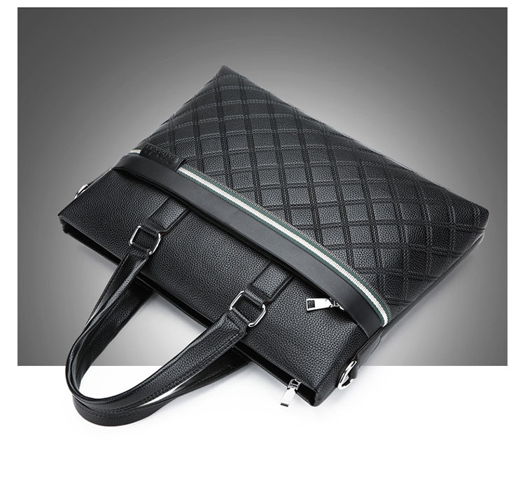 Whatna牛革 ショルダーバッグ メンズ ビジネスバッグ 旅行バッグ2way 斜め掛け 手提げ バッグA4 横型 ブリーフケース フォーマルバッグ 肩掛けバッグ プレゼント男性 绅士用(6828) 4