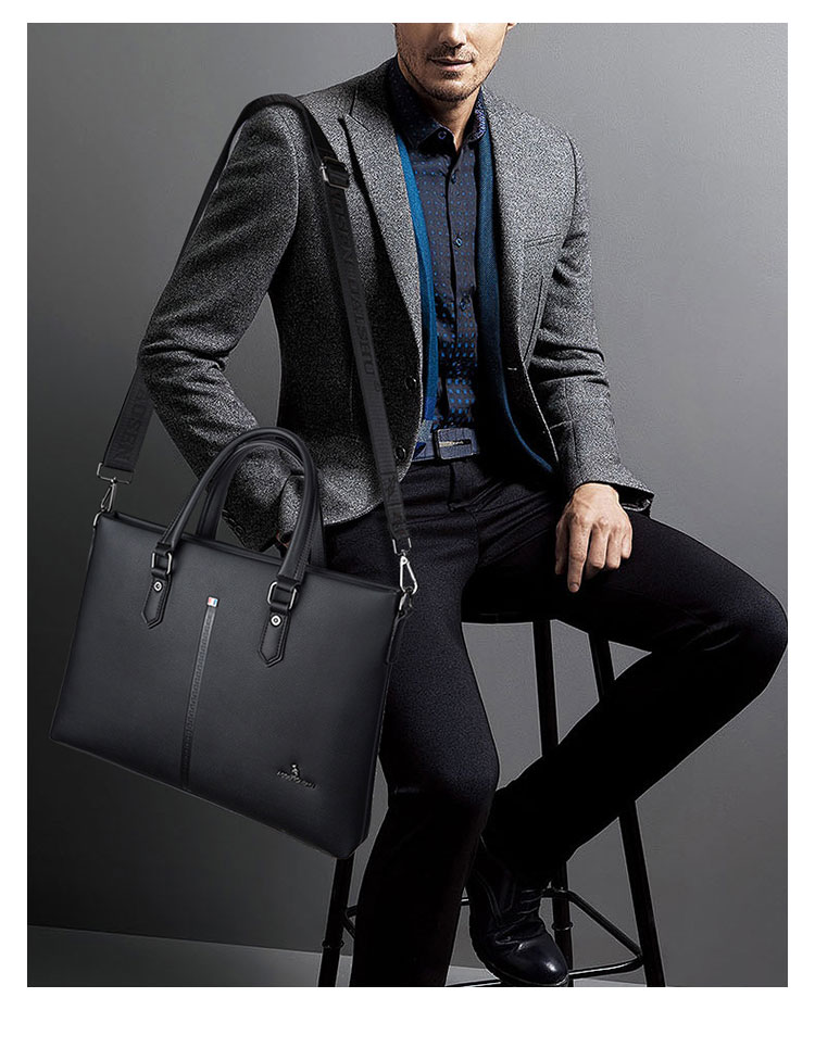 Whatna牛革 ショルダーバッグ メンズ ビジネスバッグ 旅行バッグ2way 斜め掛け 手提げ バッグA4 横型 ブリーフケース フォーマルバッグ 肩掛けバッグ プレゼント男性 绅士用（d-001） 14