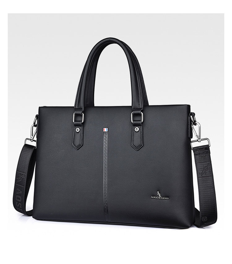 Whatna牛革 ショルダーバッグ メンズ ビジネスバッグ 旅行バッグ2way 斜め掛け 手提げ バッグA4 横型 ブリーフケース フォーマルバッグ 肩掛けバッグ プレゼント男性 绅士用（d-001） 3