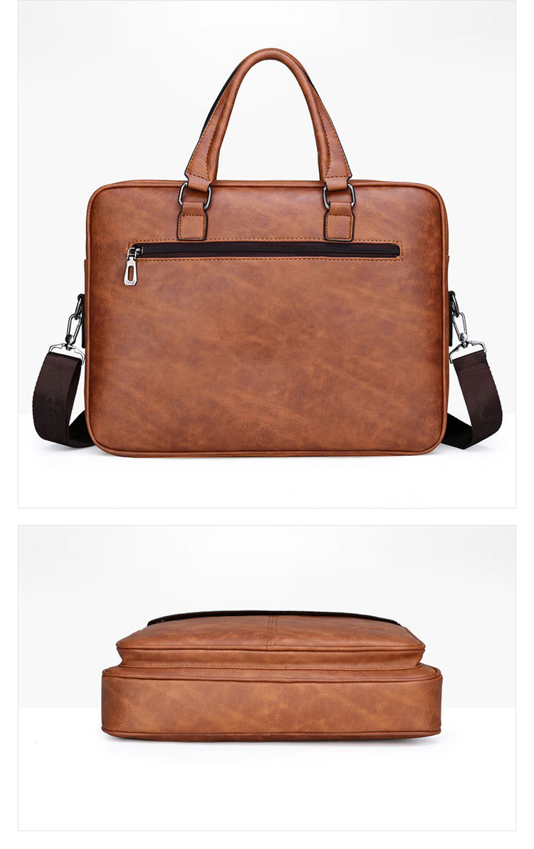 Whatna革 ショルダーバッグ メンズ ビジネスバッグ 旅行バッグ2way 斜め掛け 手提げ バッグA4 横型 ブリーフケース フォーマルバッグ 肩掛けバッグ プレゼント男性 绅士用（8015） 4