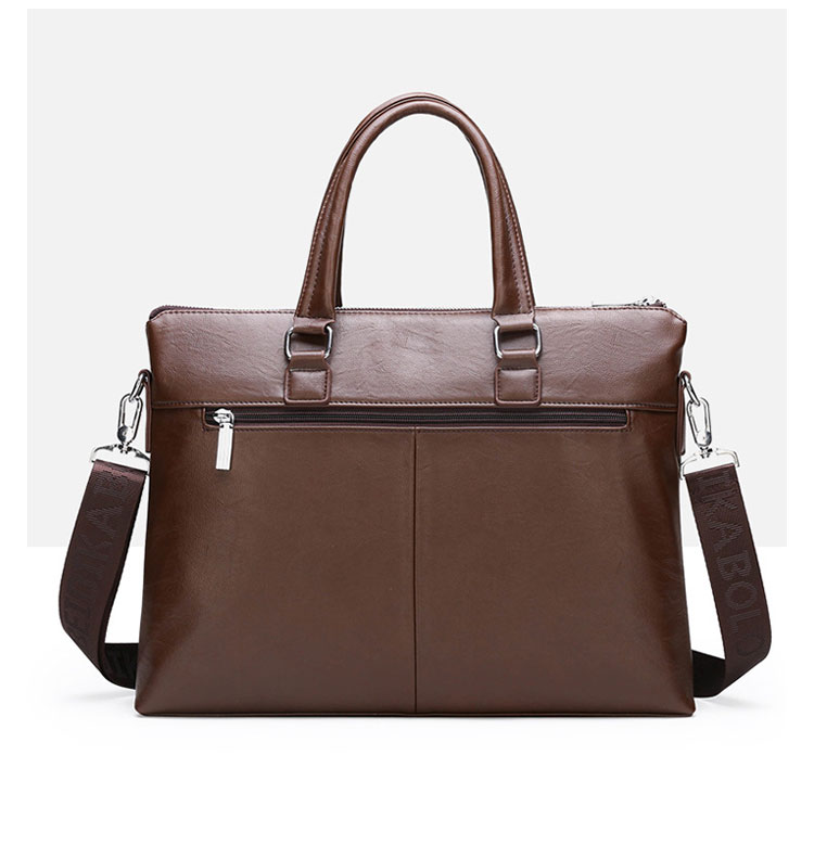 Whatna革 ショルダーバッグ メンズ ビジネスバッグ 旅行バッグ2way 斜め掛け 手提げ バッグA4 横型 ブリーフケース フォーマルバッグ 肩掛けバッグ プレゼント男性 绅士用（9112） 4