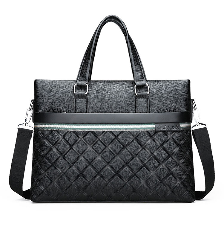 Whatna牛革 ショルダーバッグ メンズ ビジネスバッグ 旅行バッグ2way 斜め掛け 手提げ バッグA4 横型 ブリーフケース フォーマルバッグ 肩掛けバッグ プレゼント男性 绅士用(6828) 1