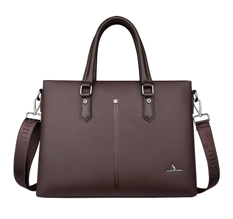 Whatna牛革 ショルダーバッグ メンズ ビジネスバッグ 旅行バッグ2way 斜め掛け 手提げ バッグA4 横型 ブリーフケース フォーマルバッグ 肩掛けバッグ プレゼント男性 绅士用（d-001） 1