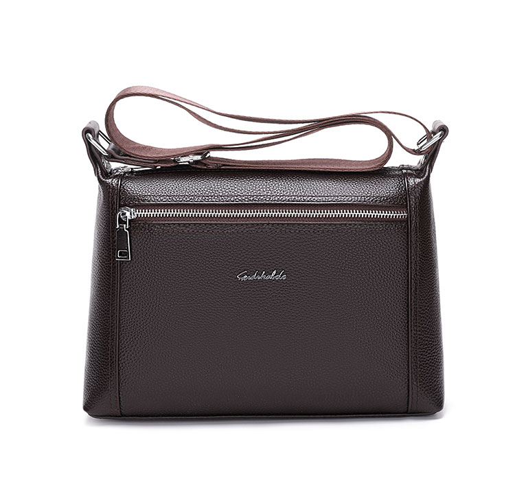 Whatna天然 牛革 ショルダーバッグ メンズ ビジネスバッグ 旅行バッグ 斜め掛け バッグA4 収納可 本 革 厚手 レザー 横型 ブリーフケース フォーマルバッグ 肩掛けバッグ プレゼント男性 绅士用(6188) 0