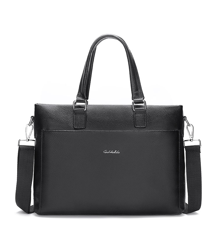 Whatna天然 牛革 ショルダーバッグ メンズ ビジネスバッグ 旅行バッグ2way 斜め掛け 手提げ バッグA4 15インチpc 収納可 本 革 厚手 レザー 横型 ブリーフケース フォーマルバッグ 肩掛けバッグ プレゼント男性 绅士用（6190） 0