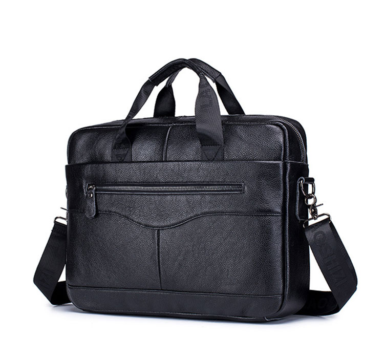 Whatna天然 牛革 ショルダーバッグ メンズ ビジネスバッグ 旅行バッグ2way 斜め掛け 手提げ バッグA4 15インチpc 収納可 本 革 厚手 レザー 横型 ブリーフケース フォーマルバッグ 肩掛けバッグ プレゼント男性 绅士用（91504） 0