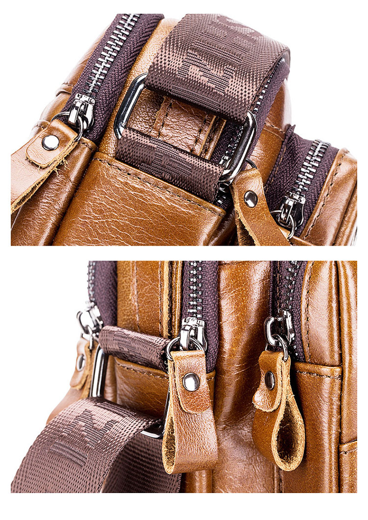 Whatna天然 牛革 ショルダーバッグ メンズ ビジネスバッグ 旅行バッグ2way 斜め掛け 手提げ バッグ10.5ipad収納可 本 革 厚手 レザー 横型 ブリーフケース フォーマルバッグ 肩掛けバッグ プレゼント男性 绅士用（91208） 8