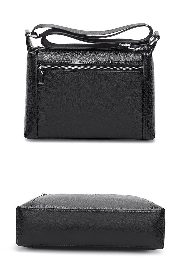 Whatna天然 牛革 ショルダーバッグ メンズ ビジネスバッグ 旅行バッグ 斜め掛け バッグA4 収納可 本 革 厚手 レザー 横型 ブリーフケース フォーマルバッグ 肩掛けバッグ プレゼント男性 绅士用(6188) 3