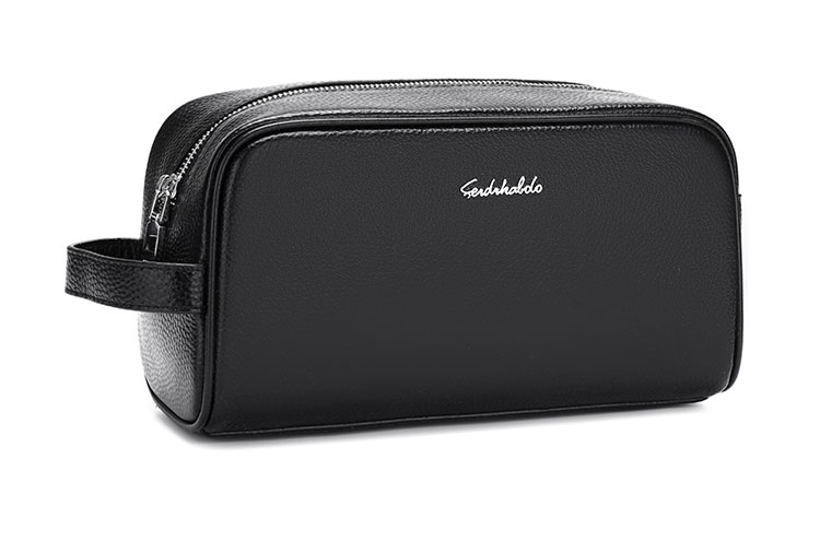 Whatna 牛革  ミクラッチ バッグ メンズ バッグ セカンドバッグ 小きめ 厚手 レザー本革 手持ちバッグ 結婚式 バッグ 冠婚葬祭バッグ 男性用 紳士用 通勤用 黒 (6192) 1