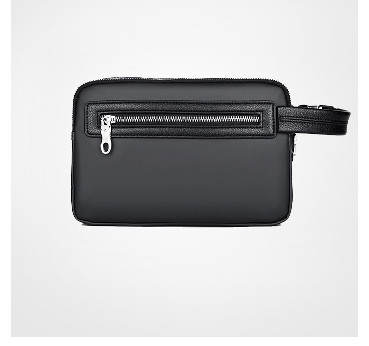 Whatna YJBBセカンドバッグ メンズ バッグ クラッチ バッグ 厚手 本 革 レザー 2室仕切 カード6枚収納可 化粧かばん 手持ちバッグ 結婚式 バッグ フォーマル ビジネス 冠婚葬祭 バッグ 男性用 紳士用 (1009) 5