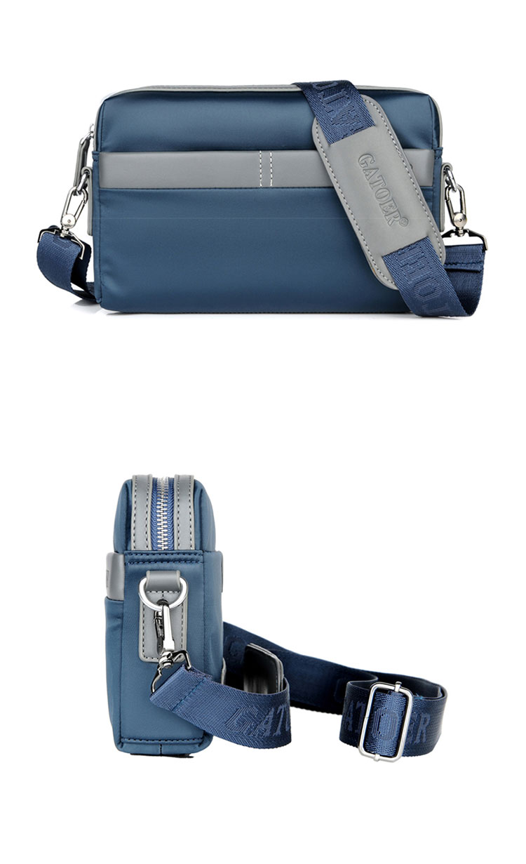 Whatna 2wayセカンドバッグ メンズ バッグ [クラッチ ショルダー 肩掛け 結婚式 バッグ]  ipad mini収納可 ビジネス カジュアル フォーマル 冠婚葬祭 バッグ紳士用 男性用 黒 青 155 3