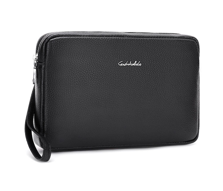 Whatna 2way牛革セカンドバッグ メンズ クラッチ バッグ 厚手 本革 レザー カード6枚  IPAD9.7収納可 ビジネス カジュアル フォーマル 冠婚葬祭 結婚式 バッグ紳士用 男性用 黒 ブラウン6187 2