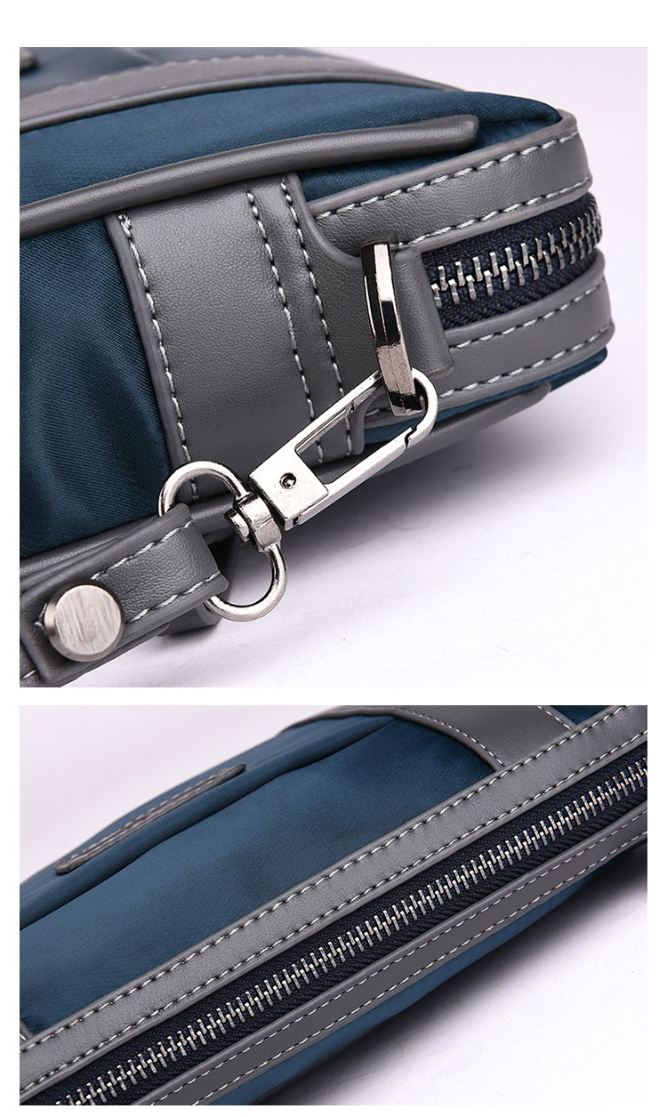 Whatna 2wayセカンドバッグ メンズ バッグ [クラッチ ショルダー 肩掛け 結婚式 バッグ]  ipad 9.7収納可 ビジネス カジュアル フォーマル 冠婚葬祭 バッグ紳士用 男性用 黒 青 134 8