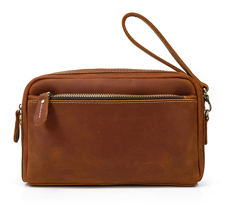 Whatna 2way 天然 牛革 ミニセカンドバッグ メンズ バッグ 小さ [クラッチ ショルダー 肩掛け 結婚式 バッグ]  厚手 本革 レザー ビジネス カジュアル フォーマル 冠婚葬祭 バッグ紳士用 男性用ブラウン 黒SNQB9548 2