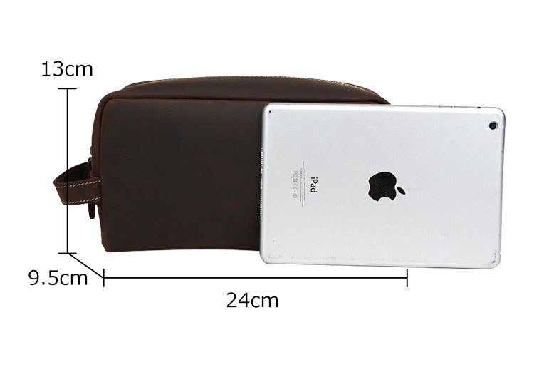 Whatna2way 天然 牛革 ミニセカンドバッグ メンズ クラッチ バッグ 厚手 本革 レザー 化粧ポーチ ビジネス カジュアル フォーマル 冠婚葬祭 結婚式 バッグ紳士用 男性用 ブラウン 黒 2025 4